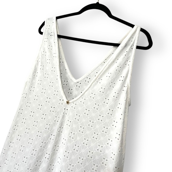 Anthropologie Encantadore White Eyelet Lace Ruffled Shashi Maxi Dress NWT - Picture 13 of 14